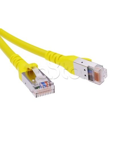 Патч-корд экранированный CAT6A SF/UTP 4х2, LSZH, желтый, 0.5м DKC RN6ASF4505YL в Кемерово Патчкорды (медные) Pintop.ru