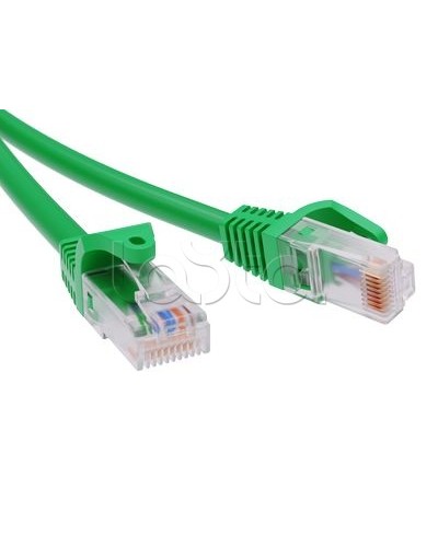 Патч-корд неэкранированный CAT6 U/UTP 4х2, LSZH, зелёный, 10м DKC RN6UU4500GN в Кемерово Патчкорды (медные) Pintop.ru