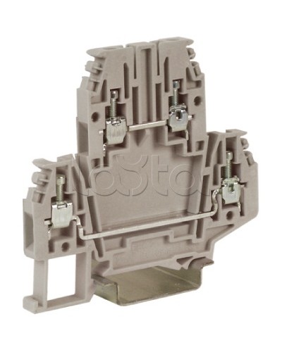 Зажим клеммный проходной 2.5 кв.мм DKC ZDB100GR в Кемерово Клеммные колодки Pintop.ru