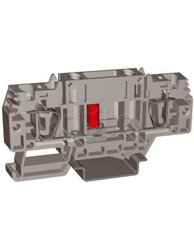Зажим HSCB.4GR, тестовый с разъединителем, серый , 4 кв.мм DKC ZHB100GR в Кемерово Держатели, клипсы, скобы Pintop.ru