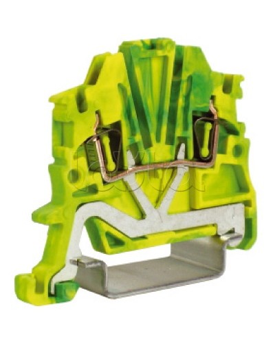 Зажим для заземления, 1,5 кв.мм желто-зеленый DKC ZHT400 в Кемерово Держатели, клипсы, скобы Pintop.ru