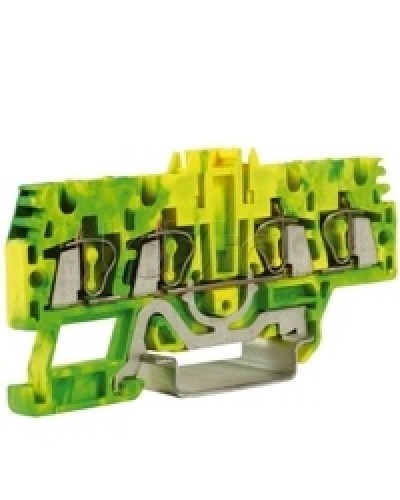 Зажим для заземления, 2 ввод/2 вывода, 2,5 кв.ммжелто-зеленый DKC ZHT520-RET в Кемерово Держатели, клипсы, скобы Pintop.ru