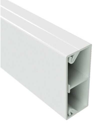 Миниканал с перегородкой TMC 40/2x17 белый (розница 8 м в пакете, 10 пакетов в коробке) DKC (00305R) в Кемерово Кабель-канал Pintop.ru