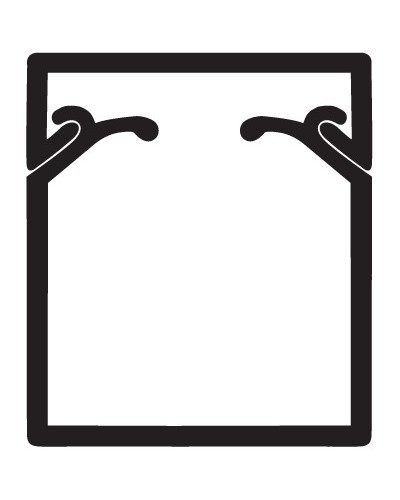 Кабель-канал TA-EN 40x40 с крышкой с плоской основой DKC 00324 в Кемерово Кабель-канал Pintop.ru