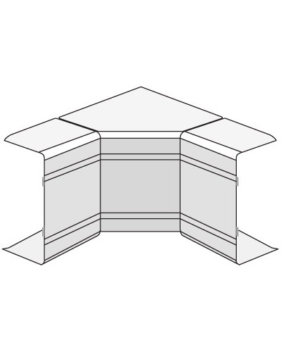Угол внутренний изменяемый (70-120°) NIAV 100x80 мм DKC 01733 в Кемерово Аксессуары для кабель-канала Pintop.ru