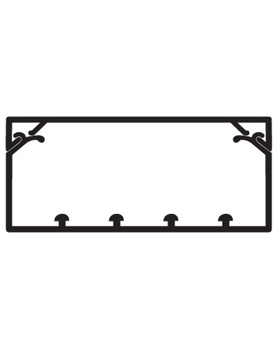 Коробс крышкой с направляющими для установки разделителей TA-GN 120x40DKC 01783 в Кемерово Кабель-канал Pintop.ru