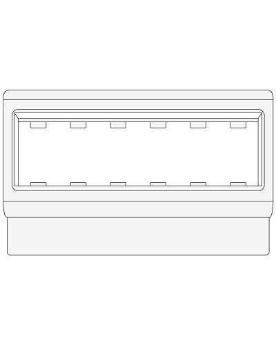 Рамка-суппорт под 6 модулей VIVA PDA-ЗDN 100 DKC 10353 в Кемерово Аксессуары для кабель-канала Pintop.ru