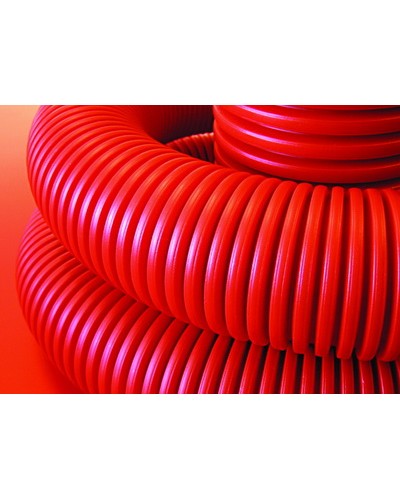 Труба гофрированная двустенная ПНД 50 мм для кабельной канализации с зондом DKC 121950 (100 м) в Кемерово Труба гофрированная Pintop.ru