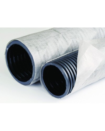 Труба ПНД гибкая дренажная д.125мм с геофильтром SN6, перфорация 360 град DKC (141912A) в Кемерово Труба гофрированная Pintop.ru