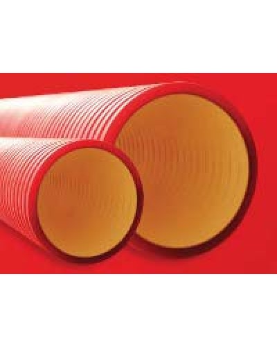 Труба гофрированная двустенная ПНД 110 мм для кабельной канализации без протяжки DKC 160911 (6 м) в Кемерово Труба гофрированная Pintop.ru