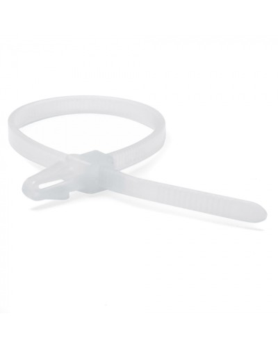 Хомут P6.6 с монтажным основанием под отверстие 4,5мм, белый 3,6x150 DKC 252155SR-M в Кемерово Стяжки-хомуты Pintop.ru