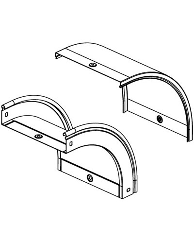 Крышка CD 90 на угол вертикальный внеш. 90° осн. 200 горячеоцинкованная DKC 38244HDZ в Кемерово Аксессуары для лотков Pintop.ru