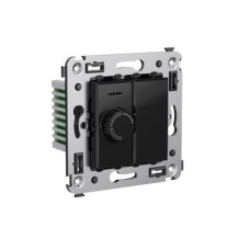 Диммер поворотный в стену, "Avanti", "Черный квадрат" DKC 4402133