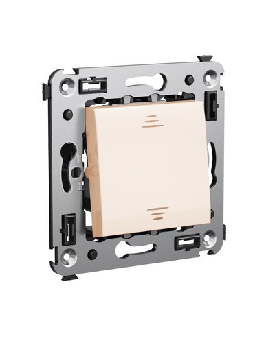 Инвертор одноклавишный в стену, Avanti, Ванильная дымка DKC 4405123 в Кемерово Аксессуары для стоек и шкафов Pintop.ru