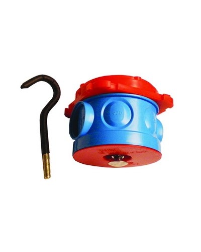 Коробка потолочная с крюком для заливки в бетон, д.70х136мм DKC 59385 в Кемерово Аксессуары для кабель-канала Pintop.ru