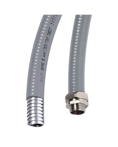 Металлорукав DN 20мм в гладкой ПВХ изоляции, Dвн 20,5 мм, Dнар 27,0,IP66, 50 м, цвет чёрный DKC 6070R-22N в Кемерово Металлорукав Pintop.ru