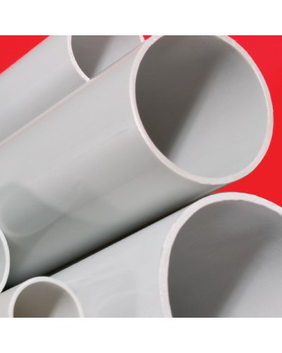 Труба глад. жесткая атмосферостойкая ПВХ 32 мм 3 м тяжёлая серый 30 м DKC 63532UF в Кемерово Гладкая труба Pintop.ru