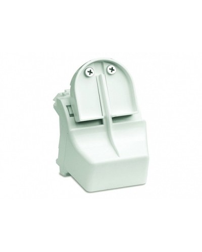 Адаптер для оптоволоконных разъемов 2хST, c системой пломбировки, белый, 2мод. DKC 76618B в Кемерово Аксессуары для стоек и шкафов Pintop.ru