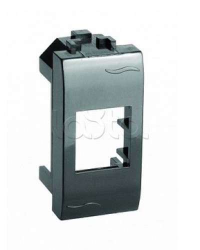 Адаптер для информационных разъемов Keystone, черный, 1мод. DKC (77607N) в Кемерово Аксессуары для стоек и шкафов Pintop.ru