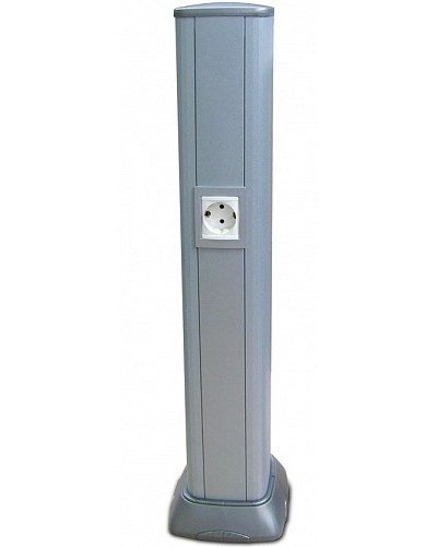 Колонна алюминевая 0,71 м, цвет темно-серебристый металлик DKC 09594 в Кемерово Аксессуары для стоек и шкафов Pintop.ru