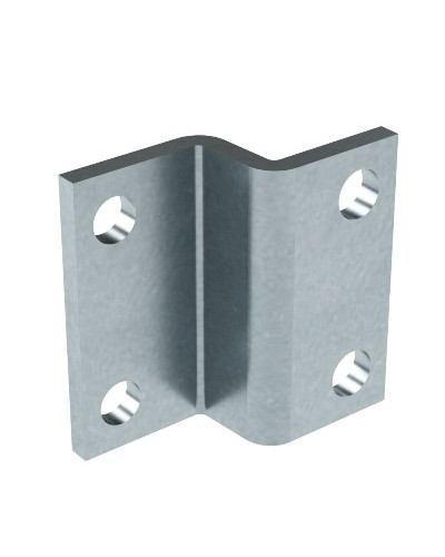 Пластина для крепления консолей BBF-60 к тяжелому подвесу/профилю, горячеоцинкованная DKC BMD2002HDZ в Кемерово Аксессуары для лотков Pintop.ru