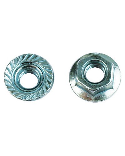 Гайка с насечкой, препятствующей откручиванию М6 нержавеющая сталь DKC CM100600INOX в Кемерово Крепеж Pintop.ru