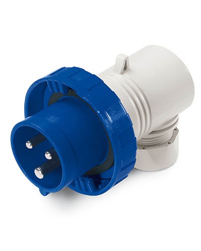 Вилка кабельная угловая IP67 16А 2P+E 230В DKC DIS2261633 в Кемерово Аксессуары для стоек и шкафов Pintop.ru