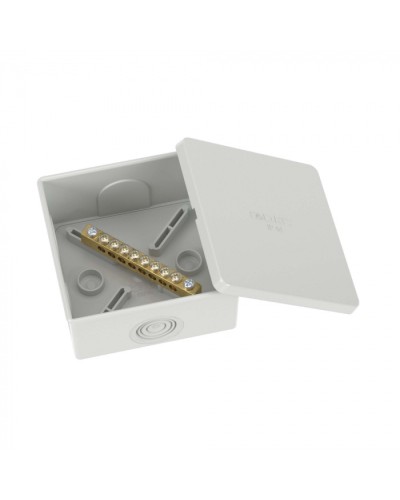 Коробка уравнивания потенциалов, 8 зажимов, 6 вводов д.20мм, 80х80х40мм, IP44 DKC (NE3108) в Кемерово Распределительные коробки Pintop.ru