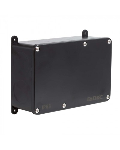 Коробка индустриальная 203х128х69 мм, IP68 с гладкими стенками, черная DKC P68M4017 в Кемерово Распределительные коробки Pintop.ru