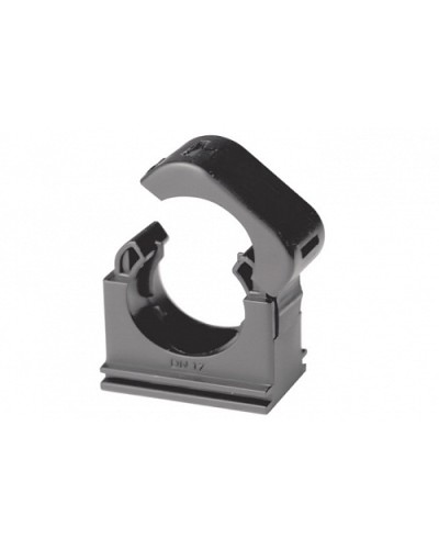 Держатель с крышкой DN 17 мм, полиамид, цвет чёрный (PASW17N) в Кемерово Держатели, клипсы, скобы Pintop.ru