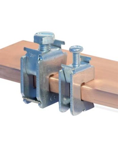 Шинная клемма для кабеля, сечение шины 10 мм, кабель 70-120 мм DKC R5BC1012 в Кемерово Аксессуары для лотков Pintop.ru