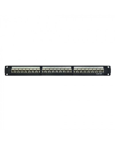 Патч-панель модульная 19, 1U, CAT6A, 24 порта RJ45, экранированная DKC RN6APPF24 в Кемерово Патч панель Pintop.ru