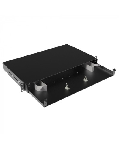 Оптическая полка выдвижная, без лицевой панели, неукомплектованная, 1U,черная DKC RNFPE1U24 в Кемерово Кроссы оптические Pintop.ru