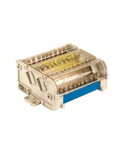 Блок распределительный на DIN рейку 5р 160А, 8х7мм 2х8мм 2х9мм 1х12мм DKC BD160135 в Кемерово Аксессуары для стоек и шкафов Pintop.ru