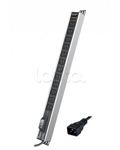 Блок распределения питания вертикальный для 19 шкафов DKC R5V12CBOPCDC19 в Кемерово Блоки розеток Pintop.ru