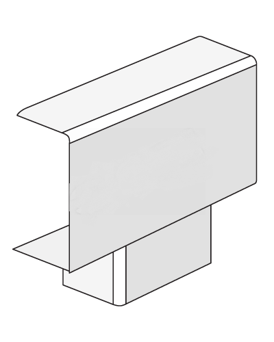 Тройник IM 30x10 мм ДКС 00527 в Кемерово Аксессуары для кабель-канала Pintop.ru