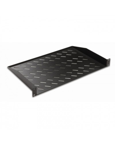 Полка консольная 19, 1U глубина 250мм, нагрузка до 25 кг, чер. Datarex DR-411111 в Кемерово Полки для шкафов и стоек Pintop.ru