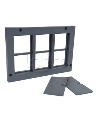 Рамка приборная 12 модулей для лючка C-Line 24 EKF cl-rp-12-24 в Кемерово Аксессуары для кабель-канала Pintop.ru