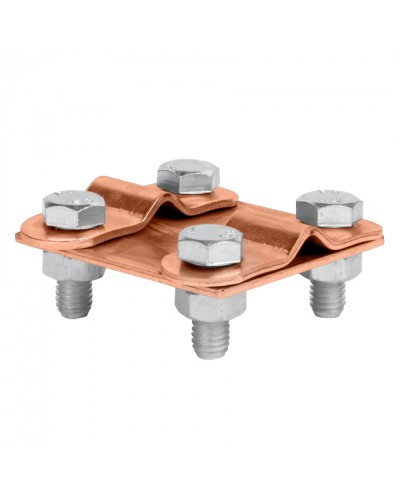 Зажим контрольный прут-прут (пластина 57x57мм) Cu EKF PROxima (lp-55611-cu) в Кемерово Электротехническое оборудование Pintop.ru