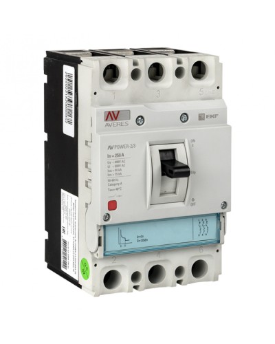 Автоматический выключатель AV POWER-2/3 250А 80kA TR EKF AVERES (mccb-23-250H-TR-av) в Кемерово Электротехническое оборудование Pintop.ru