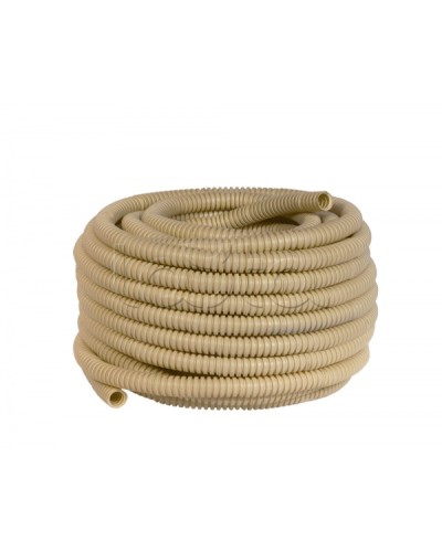 Труба гофр. ПВХ с протяжкой d20 мм (25 м) светлое дерево EKF-Plast (tg-z-20w) в Кемерово Труба гофрированная Pintop.ru