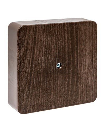 Коробка разветвительная KMP-030-032 (100х100х28) тёмное дерево EKF PROxima (plc-kmr-030-032-t) в Кемерово Распределительные коробки Pintop.ru