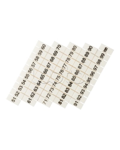 Маркеры для JXB-ST 6 с нумерацией 50-100 (100 шт.) EKF PROxima (zb-st-6-50-100) в Кемерово Клеммные колодки Pintop.ru