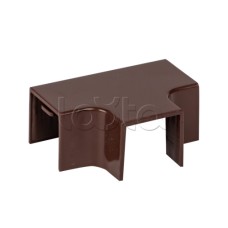 Угол T-образный (16х16) (4 шт) темное дерево EKF-Plast (tchd-16-16x4)