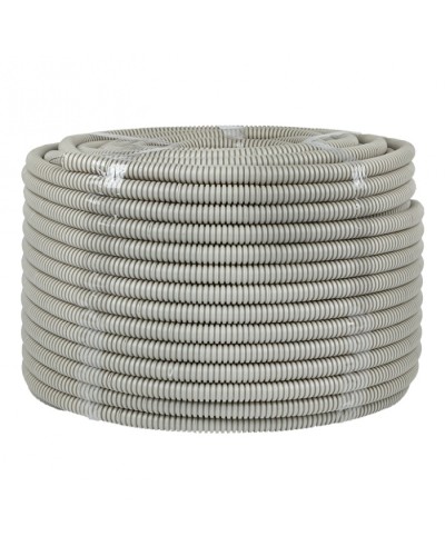 Труба гофр. ПВХ с протяжкой d16 мм (100 м) серая EKF-Plast (tg-z-16) в Кемерово Труба гофрированная Pintop.ru