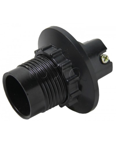 Патрон карболитовый с кольцом Е14 черный без наклейки EKF (LHC-E14-r) в Кемерово Источники света(Лампы) Pintop.ru