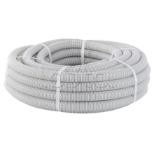 Труба гофр. ПВХ с протяжкой d16 мм (10 м) серая EKF-Plast (tg-z-16-10m)