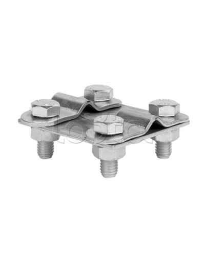 Зажим контрольный прут-прут (пластина 57х57мм) HZ EKF PROxima (lp-55611) в Кемерово Аксессуары для кабель-канала Pintop.ru