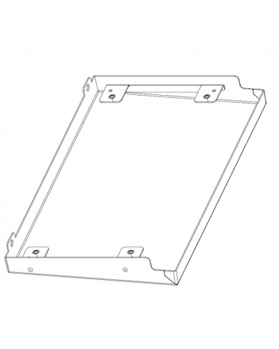 Крыша дождевая для шкафов серии EMW (Ш600 × Г210) Elbox (EMW-RR-600.210) в Кемерово Аксессуары для стоек и шкафов Pintop.ru