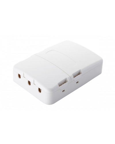 Настенная коробка 3-портовая, 2 секции, белый Eurolan (12B-13-33WT) в Кемерово Розетки компьютерные и телефонные Pintop.ru